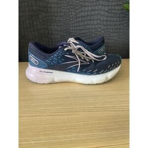 Brooks Womens Glycerin 20 1203701D499 Blue Running Shoes Size 10 D Wide